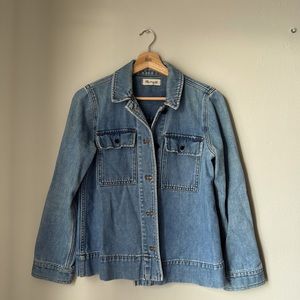 madewell xs swing denim jacket